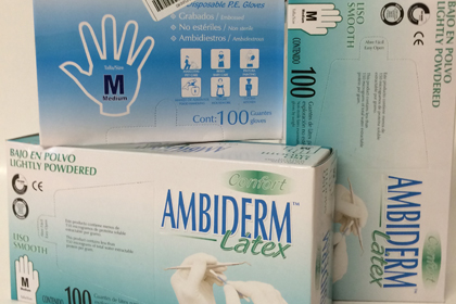 Guantes para cirujano y para solvente